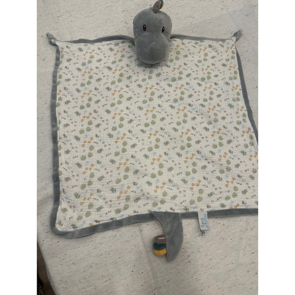 Douglas Baby Other - Douglas Baby Gray Dinosaur Lovey Security Blanket Muslin large Botanical Print